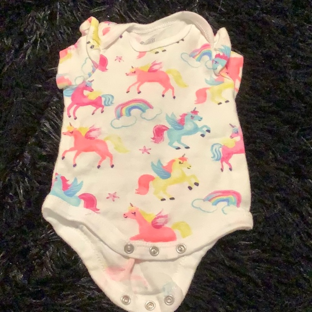 Unicorn Print Kids One Piece